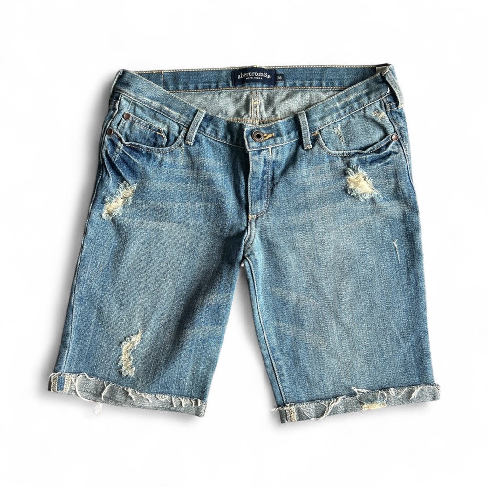 NWT Abercrombie Girls’ Destroyed Bermuda Shorts